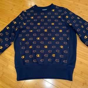Men’s Small Navy Champion Crewneck Sweater